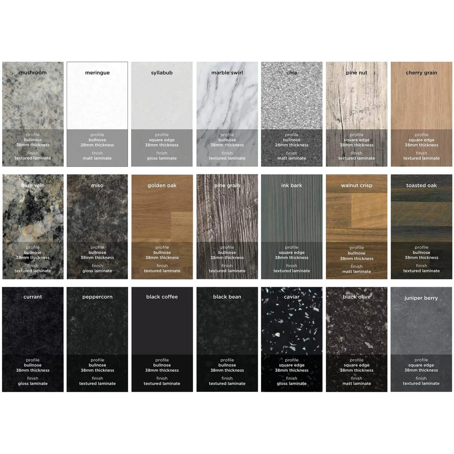 None Black Bean Breakfast Bar - Profile Edge - 200 X 90 X 3.8cm 5 None Black Bean Breakfast Bar - Profile Edge - 200 X 90 X 3.8cm - Image 3