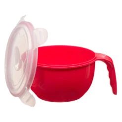 B&M Microwavable Food Bowl With Handle -Kitchen Products Store 289950 Microwavable Food Bowl with Handle red 21