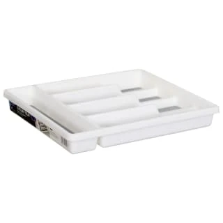 Addis Non-Slip Cutlery Tray - White 3 Addis Non-Slip Cutlery Tray - White