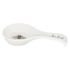 B&M Ceramic Spoon Rest -Kitchen Products Store 337110 ceramic spoon rest bee kind 2