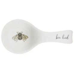 B&M Ceramic Spoon Rest -Kitchen Products Store 337110 ceramic spoon rest bee kind