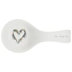 B&M Ceramic Spoon Rest -Kitchen Products Store 337110 ceramic spoon rest live laugh love