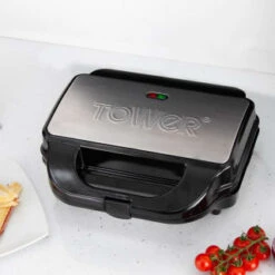 Tower 3-in-1 Deep Fill Snack Maker - Silver -Kitchen Products Store 346395 3in1 deep fill snack maker