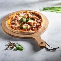 B&M Wooden Pizza Board -Kitchen Products Store 346842 wooden chop and serve board