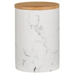 B&M Marble Effect Kitchen Canisters 3pc -Kitchen Products Store 356820 storage canisters marble effect tea