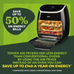Tower 5-in-1 Air Fryer Oven 11L 38 Tower 5-in-1 Air Fryer Oven 11L -Kitchen Products Store 357961 tower 5 in 1 air fryer oven 11l 15
