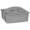B&M Grey Slogan Cleaning Caddy - Freshen Up -Kitchen Products Store 367012 slogan cleaning caddy grey freshen up