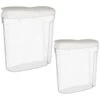 B&M Cereal Storage Container Set 2pk - White 1 B&M Cereal Storage Container Set 2pk - White -Kitchen Products Store 368613 cereal storage set 2 pk white