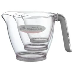B&M Kitchen Measuring Jugs 3pk - Grey