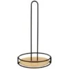 B&M Black & Wood Kitchen Roll Holder 1 B&M Black & Wood Kitchen Roll Holder -Kitchen Products Store 369450 black and wood roll holder