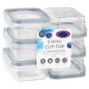 B&M Clip Top Mini Food Containers 6pk - Grey -Kitchen Products Store 369680 6pk mini clip top containers grey