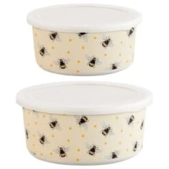 B&M Round Tubs 2pk - Bees 15 B&M Round Tubs 2pk - Bees -Kitchen Products Store 375966 2pk reuse and repurpose round tubs bee 5