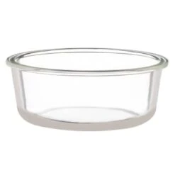 B&M Round Glass Food Container With Bamboo Lid -Kitchen Products Store 376821 round glass food container 3