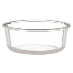 B&M Round Glass Food Containers With Bamboo Lid 2pk -Kitchen Products Store 376822 2 round glass food containers 3