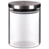 B&M Small Glass Cannister With Stainless Steel Lid -Kitchen Products Store 380546 glass cannister small