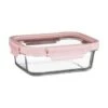 B&M Pink Glass Food Container - Medium -Kitchen Products Store 380660 glass food container pink medium 2