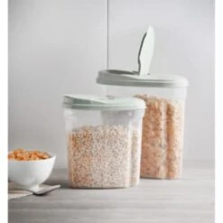 B&M Cereal Storage Container Set 2pk - Sage -Kitchen Products Store 380752 cereal storage set 2 peice sage 6