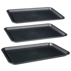 Betty Crocker Non-Stick Baking Tray Set 3pc -Kitchen Products Store 388523 set of 3 non stick baking trays group 2