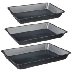 Betty Crocker Non-Stick Roasting Tins 3pc 13 Betty Crocker Non-Stick Roasting Tins 3pc -Kitchen Products Store 388524 set of 3 non stick roasting tins group 2