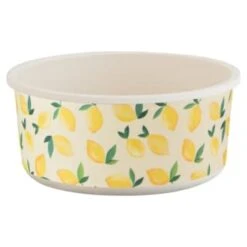 B&M Round Tubs 2pk - Lemons -Kitchen Products Store 392928 2pk reuse and repurpose round tubs lemon 2