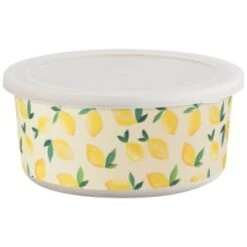 B&M Round Tubs 2pk - Lemons -Kitchen Products Store 392928 2pk reuse and repurpose round tubs lemon 4