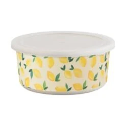 B&M Round Tubs 2pk - Lemons -Kitchen Products Store 392928 2pk reuse and repurpose round tubs lemon 5