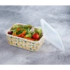 B&M Rectangular Tubs 2pk - Lemons -Kitchen Products Store 392929 2pk reuse and repurpose rectangle tubs lemon 2