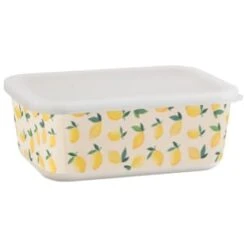 B&M Rectangular Tubs 2pk - Lemons -Kitchen Products Store 392929 2pk reuse and repurpose rectangle tubs lemon 5