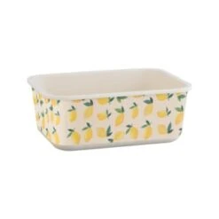 B&M Rectangular Tubs 2pk - Lemons -Kitchen Products Store 392929 2pk reuse and repurpose rectangle tubs lemon 6