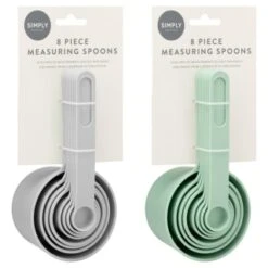 Measuring Spoons 8pk - Mint 7 Measuring Spoons 8pk - Mint -Kitchen Products Store 394506 8 piece measuring spoons group