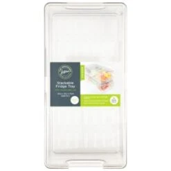 B&M Stackable Fridge Tray -Kitchen Products Store 394541 stackable fridge tray 2